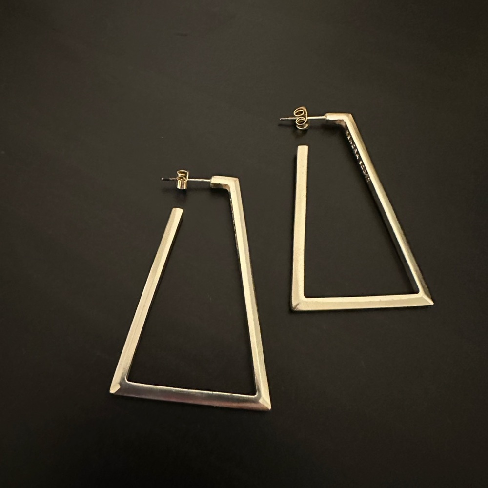 Kendra Scott Silver Geometric Earrings